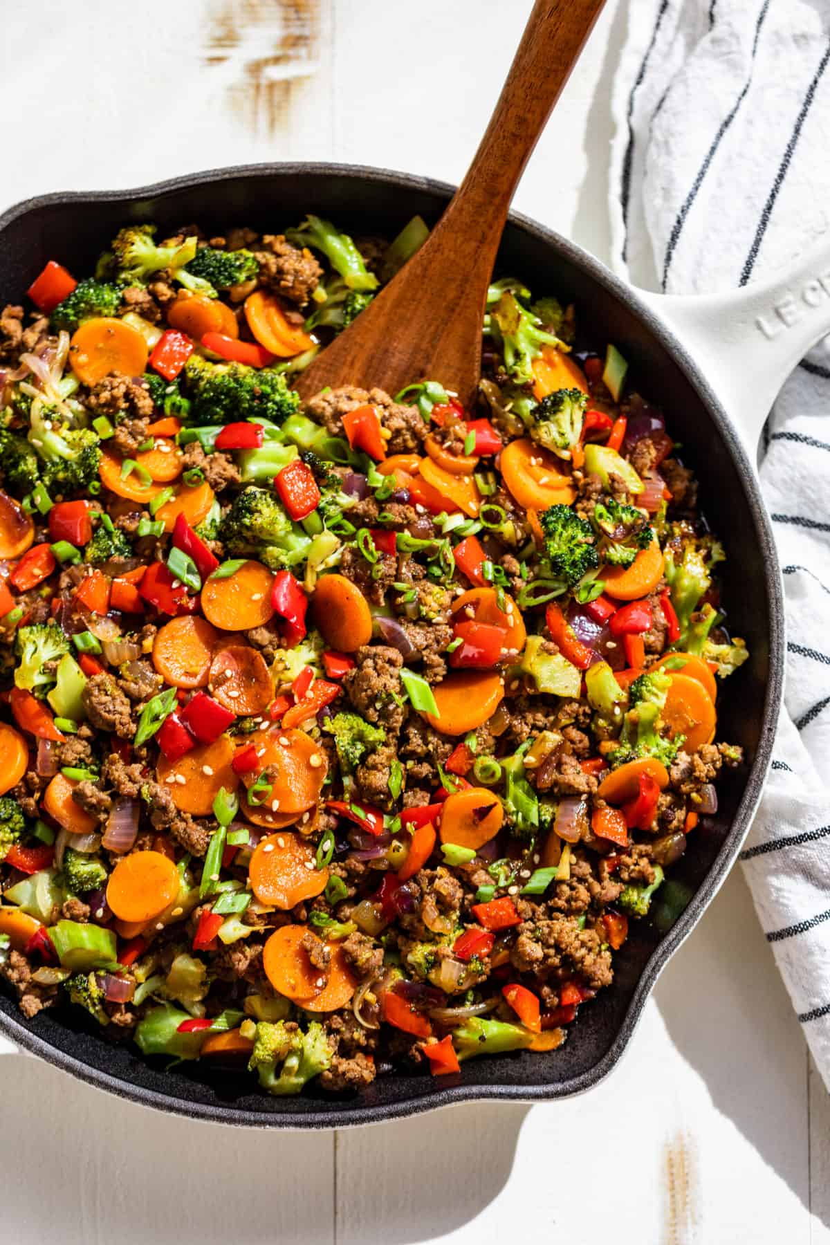 Ground Beef Stir Fry (video!) | Get Inspired Everyday!