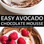 3rd Pin image for Avocado Chocolate Mousse.