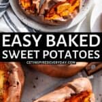 3rd Pin image for Baked Sweet Potatoes.