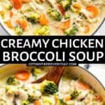 Pin for Chicken Broccoli Soup.