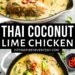2nd Pin image for Coconut Lime Chicken.
