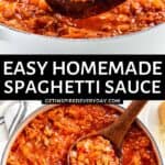 3rd Pin for Easy Homemade Spaghetti Sauce.