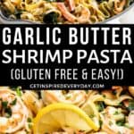 2nd Pin image for Garlic Butter Shrimp Pasta.