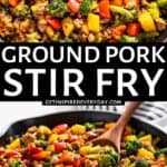 2nd Pin image for Ground Pork Stir Fry.