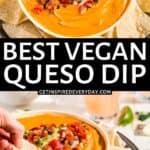 Pin for Best Vegan Queso.