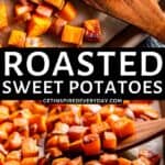Pin image for Roasted Sweet Potatoes.