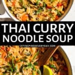 Pin image for Thai Curry Noodle Soup.