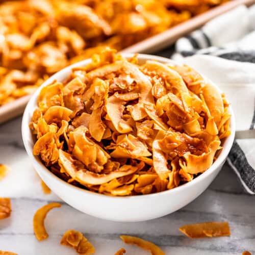 How to make coconut chips or flakes and toasted coconut chips - Oh, The  Things We'll Make!