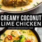 3rd Pin image for Coconut Lime Chicken.