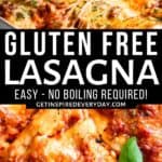 3rd Pin image for Gluten Free Lasagna.