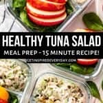 3rd Pin image for Healthy Tuna Salad Meal Prep.