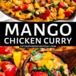 Pin image for Mango Chicken Curry.