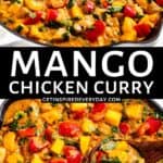 3rd Pin image for Mango Chicken Curry.