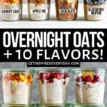 2nd Pin image for Overnight Oats + 10 Flavros.