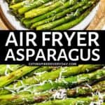 Pin image for Air Fryer Asparagus.