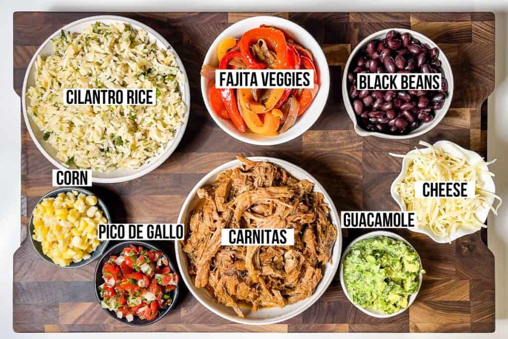 Chipotle menu clearance toppings