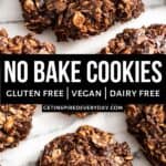 3rd Pin image for Healthy No Bake Cookies.