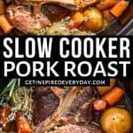 Pin image for Slow Cooker Pork Roast.