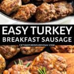 Pin image for Turkey Breakfast Sausage.