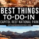 Pin image for Best Things to do in Capitol Reef National Park.