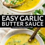 3rd Pin image for Garlic Butter Sauce.