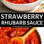 2nd Pin image for Strawberry Rhubarb Sauce.