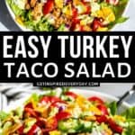 3rd Pin image for Turkey Taco Salad.
