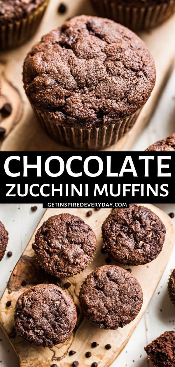 Healthy Chocolate Zucchini Muffins | Get Inspired Everyday!