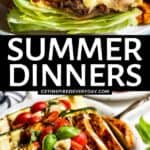 Pin image for Light Summer Dinners.