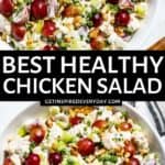 2nd Pin image for healthy Chicken Salad.