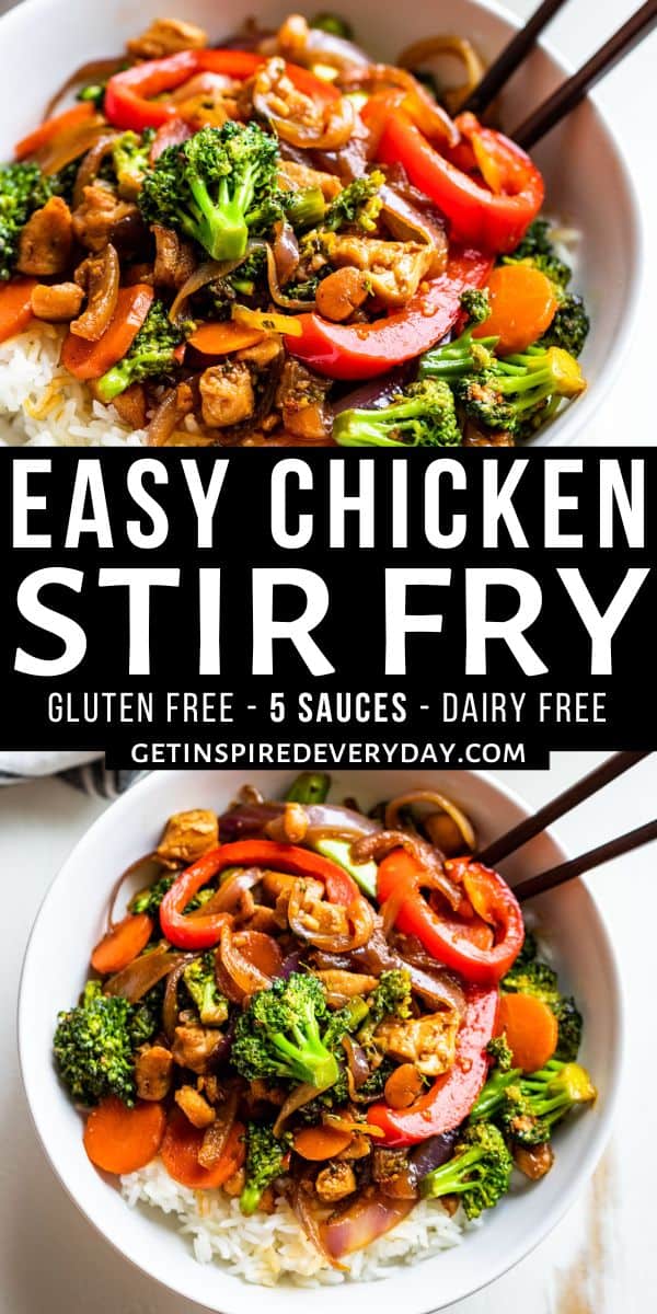 Chicken Stir Fry + 5 Sauces | Get Inspired Everyday!