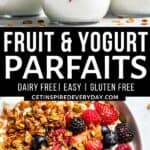 Pin for fruit and yogurt parfaits.
