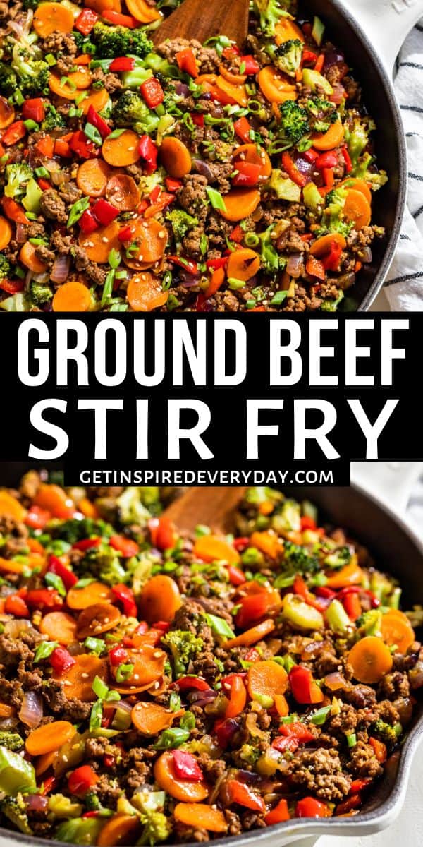 Ground Beef Stir Fry (video!) | Get Inspired Everyday!