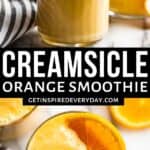 PInterest image for orange smoothie.