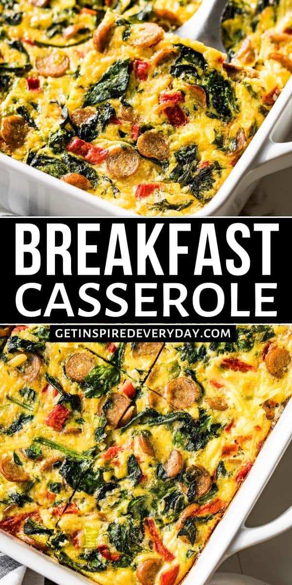 Sausage Hash Brown Breakfast Casserole | Get Inspired Everyday!