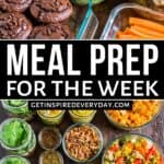 PInterest image for meal prep for the week.