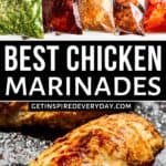 Pinterest image for Best Chicken Marinades.