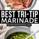 Pinterest image for Tri Tip Marinade.