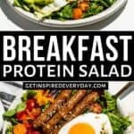 Pinterest image for Breakfast Salad.