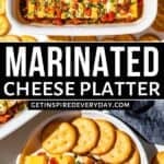 Pinterest image for Marinated Cheese.
