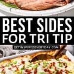 Pinterest image for Best sides for tri tip.